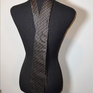 Stylish Black and Multicolor Patterned Tie